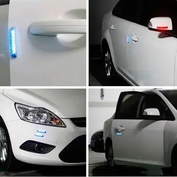 Anti-Coliziune Auto-styling Auto Atmosfera Masina de Lumină Ușă, Lumini Solare cu LED Intermitent LED Lampă de Avertizare Lampă de Control de Mișcare