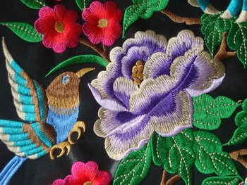 Miao cusatura satin tesatura broderie patch-uri sac de îmbrăcăminte textile acasă aplicatiile ornamente etnice nepal tribal india boho tigan hmong DIY