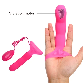 IKOKY 7 Viteza Deget, Vibrator din Silicon Stimulator Clitoris Curea Pe G-spot Masaj Adult Jucarii Sexuale pentru Femeile de sex Feminin Masturbari