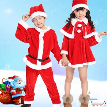 Copilul Băieți Fete de Crăciun Costum de Haine 2020 Copiilor Europene și Americane de Craciun Mos craciun Costume Copii festiv de Anul Nou Set