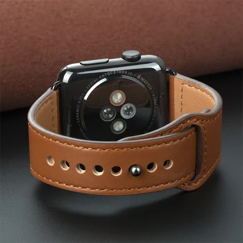 Piele naturala bucla curea pentru apple watch band 42mm 44mm 38mm 40mm iwatch watchband pentru apple watch 5 4 3 2 1 44 mm 42 mm