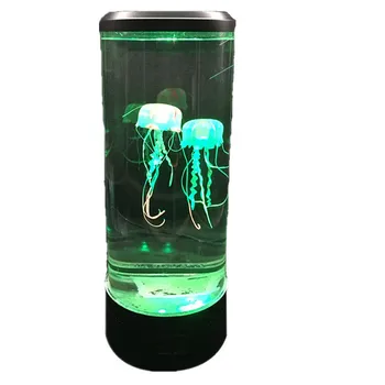 Aliex Nou USB de Încărcare Mare, Meduze Lampa Fierbinte de Culoare LED-uri RGB Acasă Decor Acvariu Lumina de Noapte transfrontaliere Explozie
