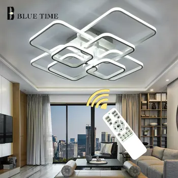 LED-uri moderne Candelabru de Iluminat Pentru Living, Dormitor, Sufragerie, Camera de Studiu Alb Negru Cafea LED Lampă Candelabru AC 110-220V