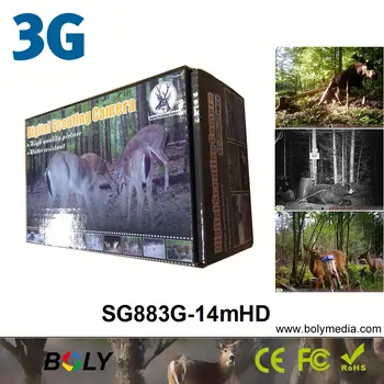 3G wireless vanatoare camere Bolyguard SG883G-14mHD MMS/GPRS 14MP 940nm invizibil IR traseu camere foto capcane