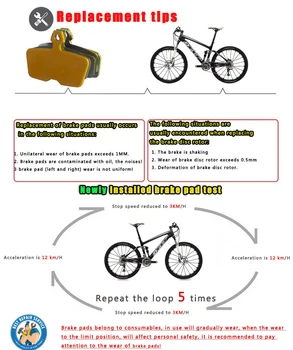 4 Pereche Ceramica de Munte biciclete Biciclete Plăcuțele de Frână Disc Pentru SRAM AVID Code R 2011-Partea Accesorii
