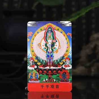 Tibet Budismul Tibetan Rafinat Pictura Amuleta Thangka Avalokiteshvara