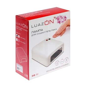 Lampa pentru LuazON LUF-15 poloneză gel, UV, 36 W, mat, alb 2580377 lampa uscare unghii Manichiura aparatul de manichiură de îngrijire înseamnă