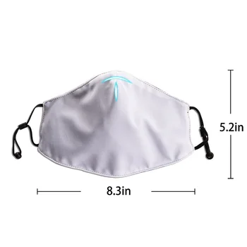 Gura Masca Oi Imprimare Măști - Respirabil Reglabil Windproof Gura-Mufla, Camping Rulează pentru Femei și Bărbați