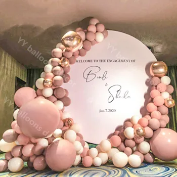 Ghirlanda baloane Arcada Kit DIY Lipi de PIELE a Crescut de Aur Partidul Decor Metalic 4D Aur Ballon Copil de Dus Decoratiuni de Fundal