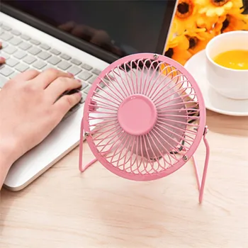 Culoare vânt Puternic Mini Ventilator de Birou USB Fan METAL Desktop Birou Silent PC Laptop Liniștită Cooler Ventilator