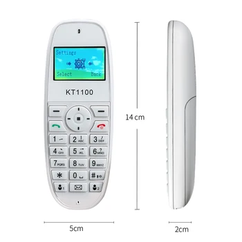 Telefon fără fir Cartela SIM GSM de Telefonie Fixă pentru persoane vârstnice alba Telefon Fix Telefon Fix Wireless home office casa