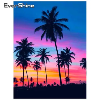 Evershine 5D Diamant Pictura Peisaj Cruce Cusatura Imagini Full Piața Diamant Mozaic de Pietre de Diamant Broderie Peisaj