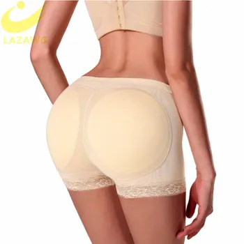 LAZAWG Formator Pantaloni Sexy Bodyshort Chilotei Femeie Fals Chiloti Push Up Căptușit Chilotei Fesă Formatorii Fund de Ridicare Hip Enhan