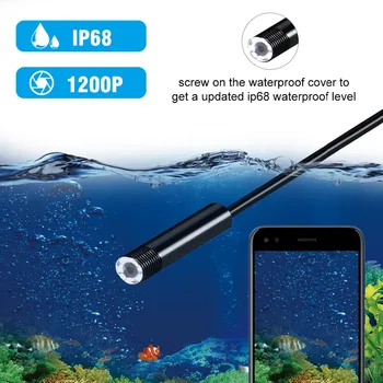 1080P Mini Camera WIFI IP68 rezistent la apa Camera Endoscop 8mm Endoscop USB Endoscop Video de Inspecție IOS Endoscop Pentru Iphone