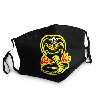 Cobra Kai Masca Anti Ceata De Praf Reutilizabil Masca De Fata Capac Protecție Unisex Respirator Gura-Mufla