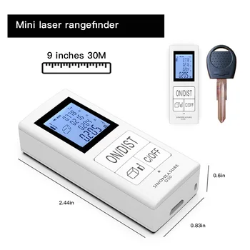 În 2020, NOUL Upgrade-ul Mini Laser, Telemetru cu Laser Distanța de Meter Profesionale Laser Tape Ruletă Măsură de Metrou Telemetru