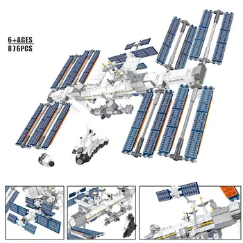 Apollo 11 Lunar Lander Stația Spațială Model Technic Blocuri MOC Accesorii pentru Kituri de Cărămizi Jucarii Copii Cosmonaut Băieți Cadouri