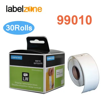 30Rolls 99010 Etichetă 28mm*89mm Hârtie Termică Compatibil pentru Dymo LabelWriter 400 450 450Turbo Printer SLP 440 450 130pcs/rola