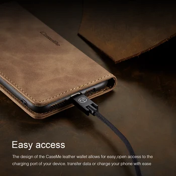 De lux, Flip Cover Pentru iPhone SE 2020 11 12 Pro 5 5s 6 6s 7 8 Plus X XR Xs Max Adevărat Portofel din Piele Cartelei de Telefon Caz