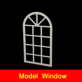 3pcs Model de Clădire Material Geam Usi DIY Colibă de Mână asamblat Rame de Ferestre Casa
