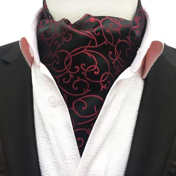 British Stil Vintage Jacquard Barbati Cravata Matase Cravata Ascot Tie Domnilor Petrecere De Nunta Cravata Smoching Rochie Accesoriu Fulare