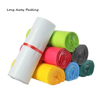 100buc Colorate din Plastic rezistent la apa Poli Exprima Saci de Unică folosință, Saci de Curierat Pentru Livrare Saci de e-Mail