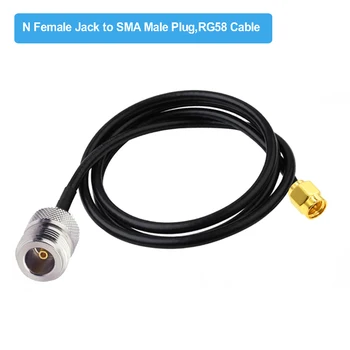 1BUC SMA tată-N Tip Feminin Jack RF Adaptor Cablu Coaxial RG58 Coadă RG-58 prelungitor Jumper 15CM 50CM 1M 2M 5M