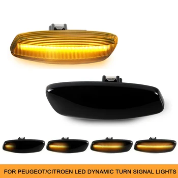 Dynamic LED Galben de Semnalizare Indicator Repetor Lumini Pentru Citroen C3 C4 Coupe C4 Picasso, C5 DS3 DS4 Styling Auto