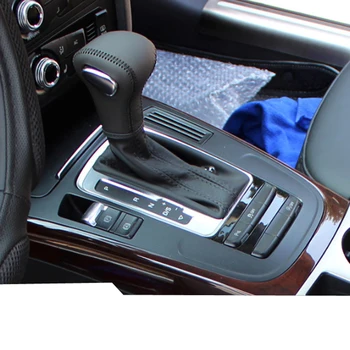 De înaltă calitate din Piele Schimbătorului de Viteze Capac pentru Audi A4L A6L Q5 Q7 Accesorii de Interior Styling Auto