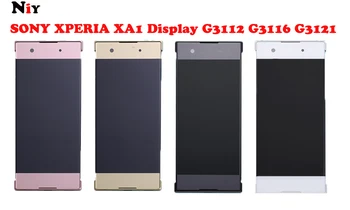 Pentru Sony XPERIA XA1 display G3112 G3116 G3121 5.0 inch Sony Xperia XA1 ecran tactil LCD de afișare originală, cu chenar LCD