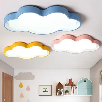 LED-uri Cloud camera copii candelabru de Iluminat interior acasă decor plafon de culoare multi candelabru flush mount candelabre tavan