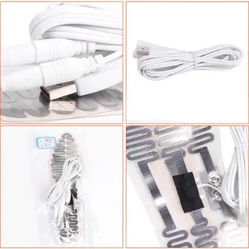 1 Pereche de Branțuri Tampoane de Încălzire USB de Iarnă Încălzit de Picior Electrice de Încălzit de Schi Sport în aer liber Tălpi de Cizme Cald Pantofi Incaltaminte Accesorii