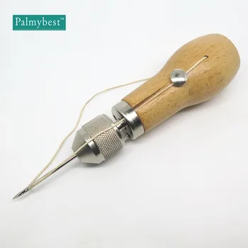 Palmy Sculptură de Ceară Linie Mâner de Lemn de Cusut Sulă Stitcher din Piele, Panza de Cort Ac de Cusut Ambarcațiuni DIY de mână-cusute Instrumente
