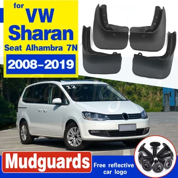 Masina Mudflap pentru VW Sharan Seat Alhambra 7N MK2 2008~2019 Aripa Noroi Garda Splash Lambou Aripile apărătoare de noroi Accesorii 2012 2013