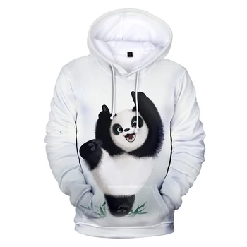 3D Panda Drăguț Hanorace Barbati Femei Nou Stil Hanorac cu Gluga ren Pulover Panda 3D Hanorace Bluze Casual Tricou Barbati