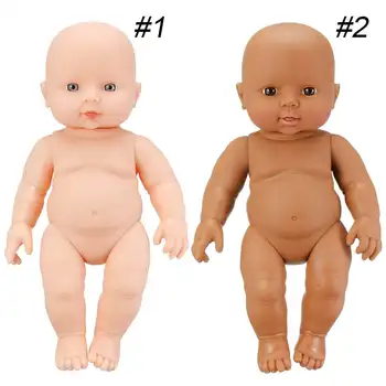 30cm Nou-născut Renăscut Baby Doll Simulare Vinil Moale Copii Fidele Păpuși Pretinde Juca Jucării pot rotit sta și se află Cadou