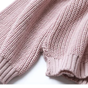 Lafarvie Pulover tricotate Femei O-gât Mulheres Pulover coreea Liber Roz Sueter Mujer de Iarnă Îmbrăca Ropa 2020 Pulover Supradimensionat