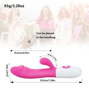 Morease Rabbit Vibrator Punctul G Vibrator Pentru Femei Dual Vibration Silicon Rezistent La Apa Vagin, Clitoris Masaj Jucarii Sexuale Femei