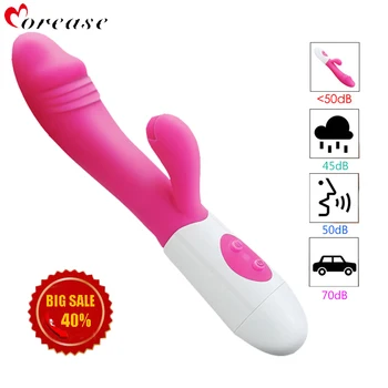 Morease Rabbit Vibrator Punctul G Vibrator Pentru Femei Dual Vibration Silicon Rezistent La Apa Vagin, Clitoris Masaj Jucarii Sexuale Femei