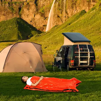 Camping Sac de Dormit Uyku Tulumu Ușor sac Leneș în aer liber de Urgență Sac de Dormit Cu Cordon Sac De Călătorie Camping