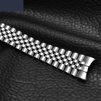 Accesorii ceas curea din otel de sex masculin 13mm17mm20mm sport pentru Rolex de lux seria de cinci margele plin solid curea femei ceas trupa