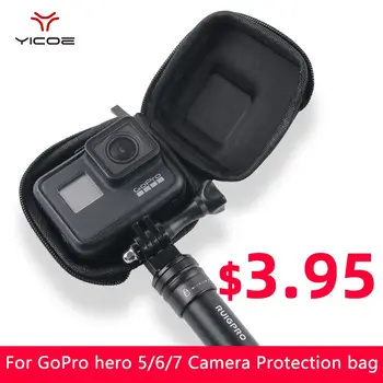 Gopro Accesorii de Protecție Caz Sac de Box Pentru GoPro hero 7/6/5 Dimensiuni Mici EVA Sac de Colectare de Acțiune aparat de Fotografiat Accesorii