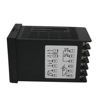 Max interval de temperatură 1372 °C Pid controler de Temperatura Digitale bun termostat+2M tip K Termocuplu+SSR 40A+radiator