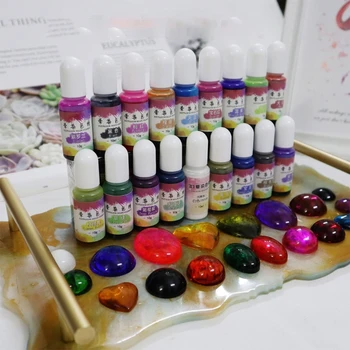 18 Culori Rășină Epoxidică Difuzie Pigment Alcool Cerneală Lichid Colorant Colorant Meserii DIY Bijuterii Accesorii