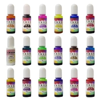 18 Culori Rășină Epoxidică Difuzie Pigment Alcool Cerneală Lichid Colorant Colorant Meserii DIY Bijuterii Accesorii