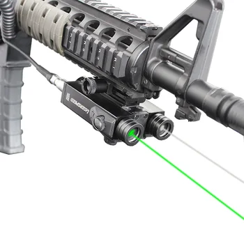 Militar 5mw Verde Laser Dublu Fascicul Laser Verde și Infraroșu IR Laser, Pusca Airsoft Tactic cu Laser Pointer Pentru AR15 AK47