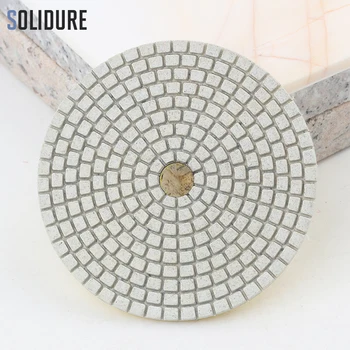 100mm 4 inch uscată sau umedă diamond 3 pas lustruire tampoane Premium Diamond Granit Instrument de Lustruire Marmura Slefuire Beton