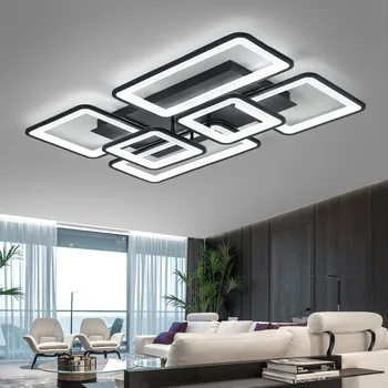 LED Candelabru Modern Candelabre Tavan Pendent Lampa de Iluminat Lustre pentru Camera de zi Dormitor Bucatarie cu Control de la Distanță Lumina