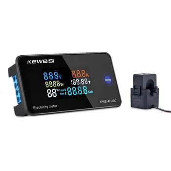 KEWEISI AC 50~300V 10A/100A Digitală, Contor de energie Electrică Voltmetru Ampermetru Cu CT Alimentare Curent Tensiune de Măsurare a Temperaturii