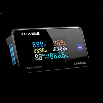 KEWEISI AC 50~300V 10A/100A Digitală, Contor de energie Electrică Voltmetru Ampermetru Cu CT Alimentare Curent Tensiune de Măsurare a Temperaturii